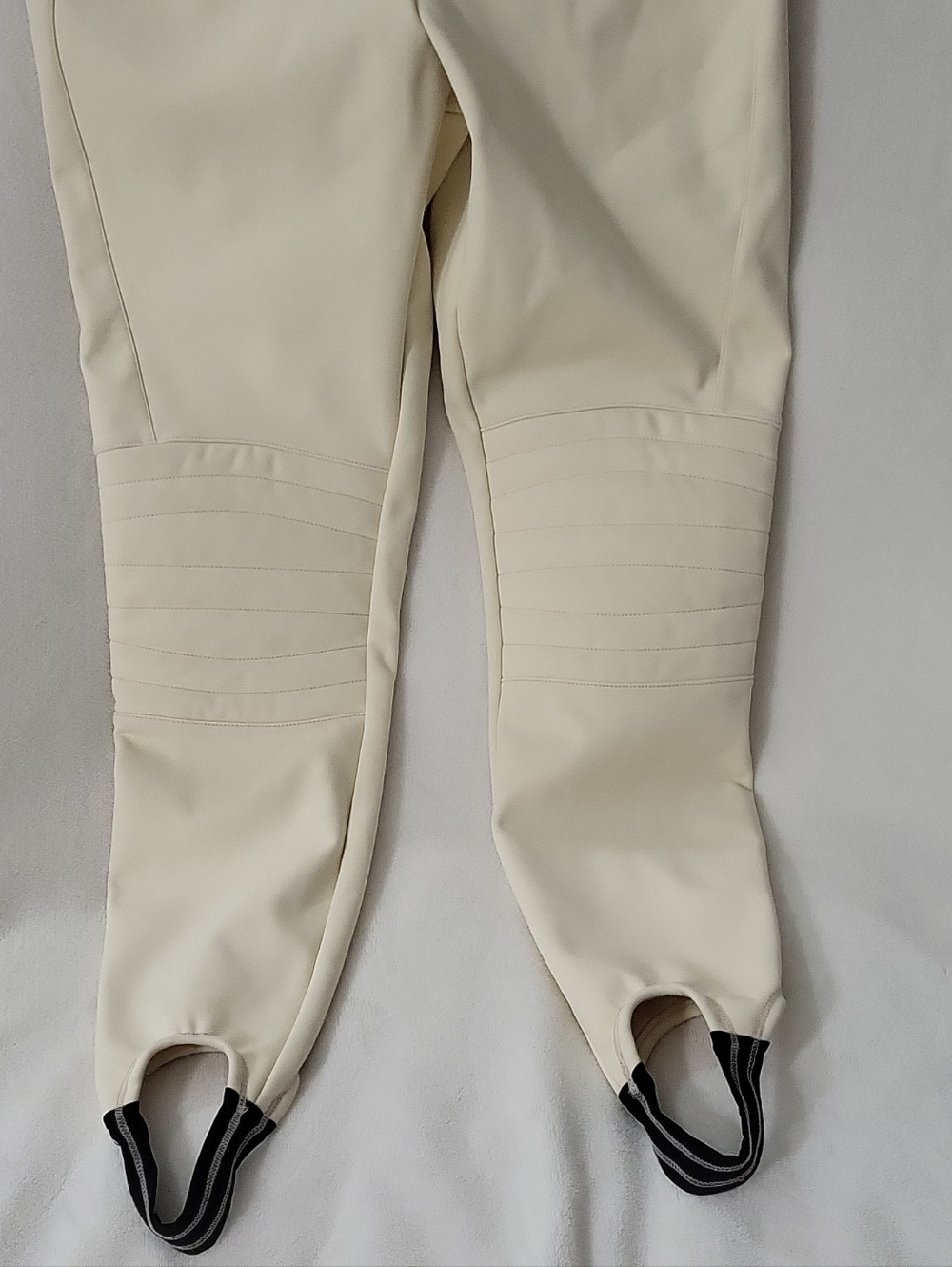 ASOS 4505 Ski & Snow Ivory Women's Snow Pants US 4 Lined Stirrups Cream Color - Picture 7 of 13